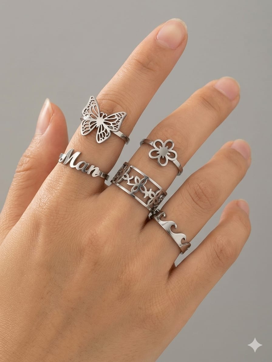 Butterfly ring set