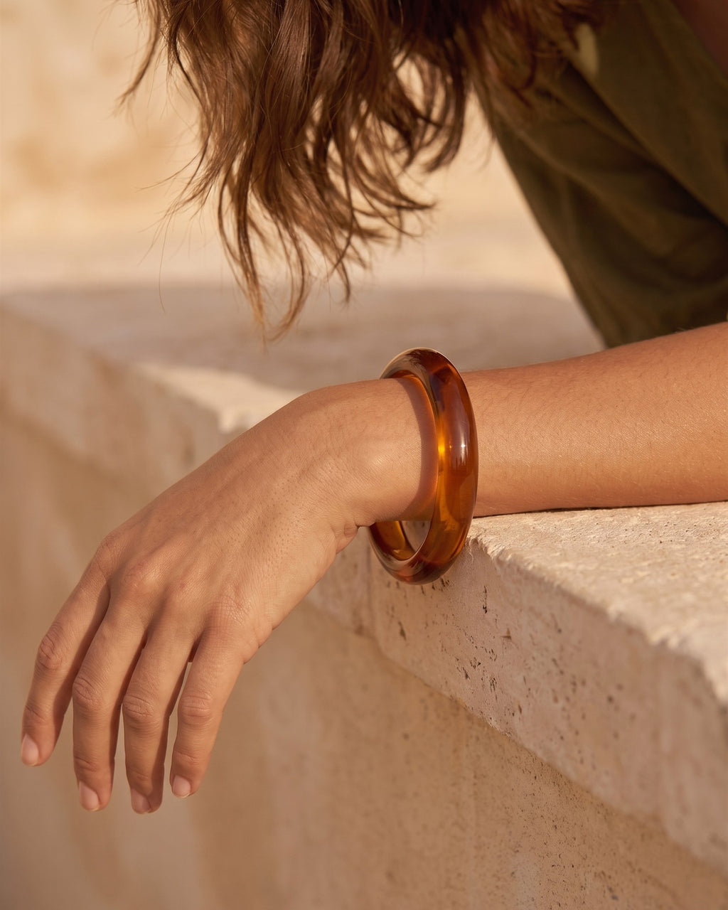Essential Resin Bangle - worn