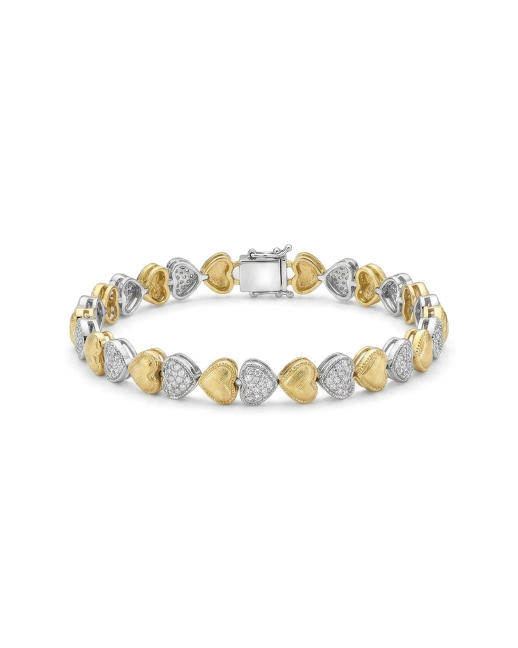 Heart tennis bracelet - product